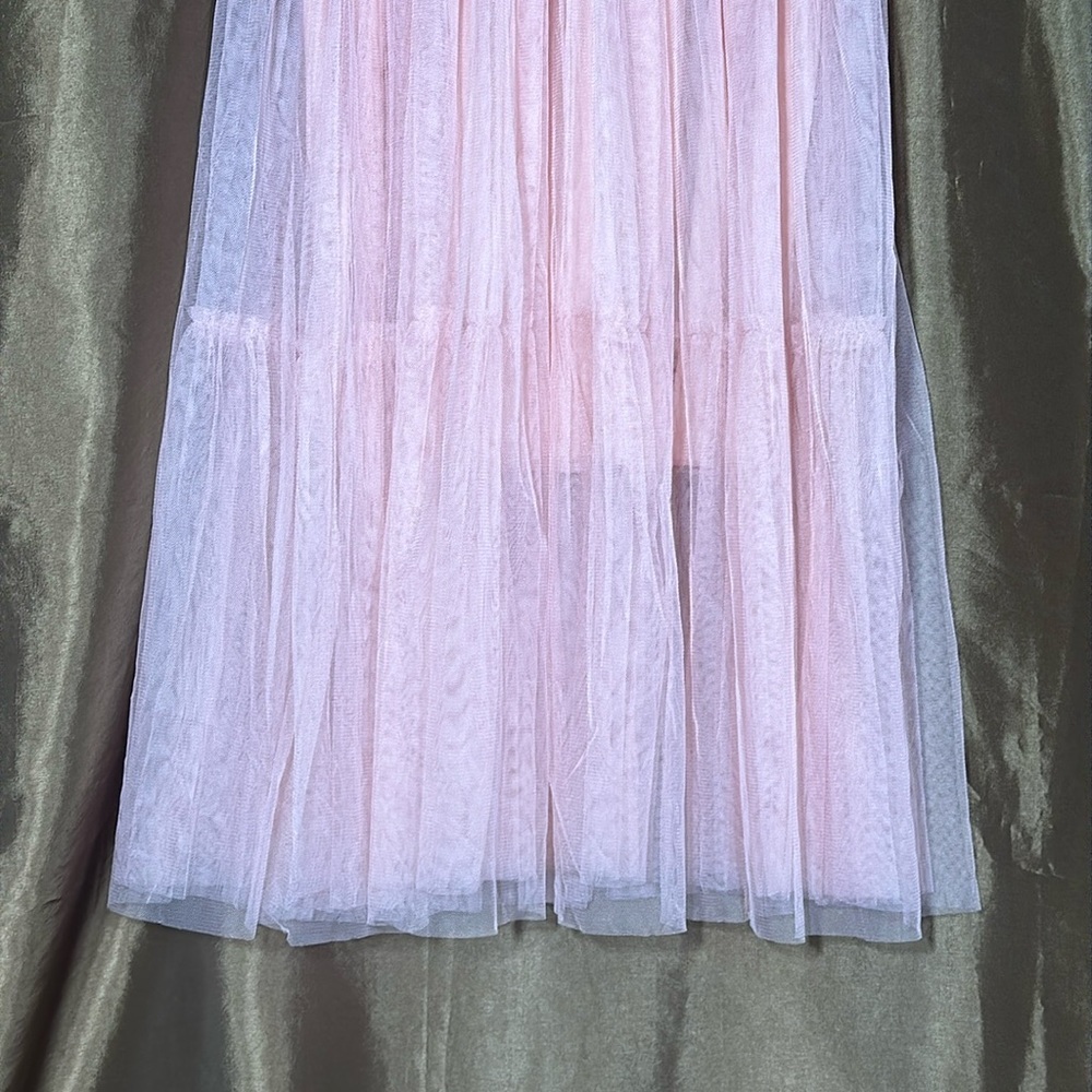 Handmade Pink Wrinkled tulle skirt fun and colorful - Picture 2 of 6